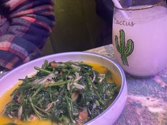 酸笋炒空心菜-浩海火燒雲傣家菜(静安芮欧店)