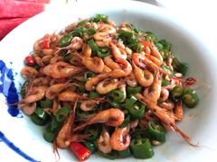 青椒炒河虾-巴陵全鱼席(湖南老字号汴河街店 )