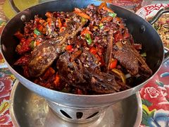 干锅鸭头-闯关东东北农家菜(崂山石老人店)