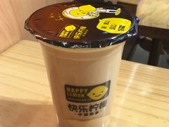 红豆布丁奶茶-快乐柠檬happylemon(日月光店)