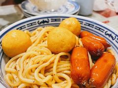 车仔面配咖喱鱼蛋-捷信牛奶甜品世家(五道口店)