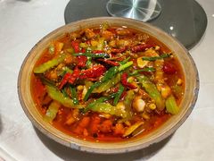 椒香水煮跳水蛙-柒园·三十年创意杭帮菜(龙湖滨江天街店)