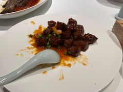 金蒜甜豆牛肉粒-宝轩渔府·老字号海鲜·正宗津菜(水上店)
