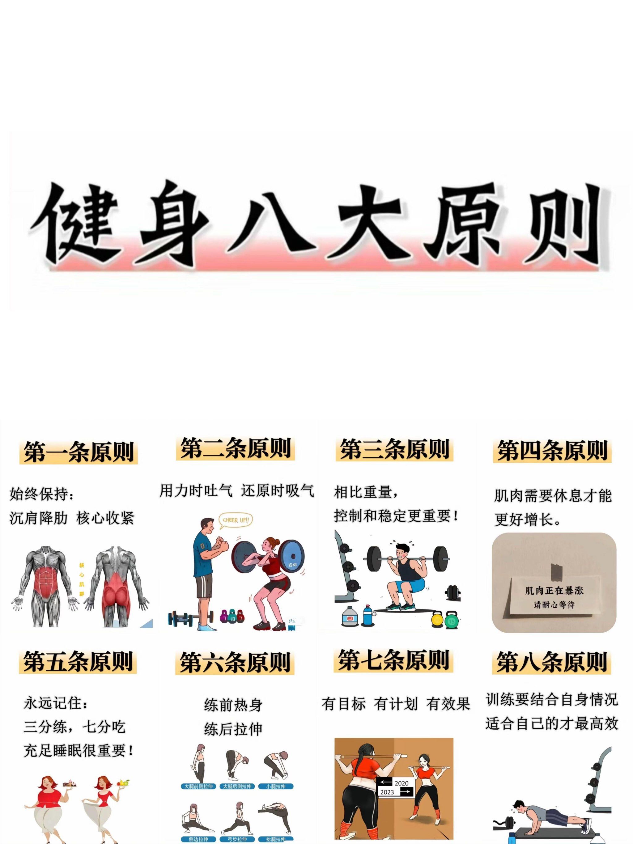 科学健身的八大硬原则!