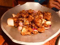 蒜香蜜汁排骨-绿茶餐厅(华联万柳店)