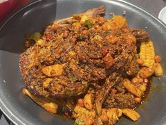 干锅鹅唇兔头双拼-乔一乔怪味干锅(武侯欢肆店)