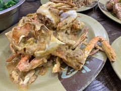 咸蛋王炒花蟹-贞姨美食·老字号海鲜大排档