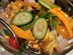 麻酱虾仁时蔬-华豫川酒家(大卫城店)