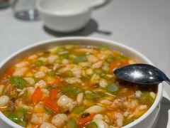 金汤蟹肉海棠豆腐-潮民公馆(BFC外滩金融中心店)
