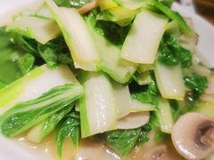 雪菜蘑菇毛豆-丁记盐蘸牛肉·新杭菜(河东路店)