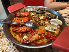 西班牙精选海鲜大虾铁板饭-BROWNSTONE布朗石西班牙餐厅(富城店)