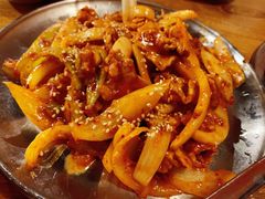 炒五花肉-包装马车·韩国料理·포장마차