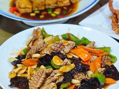 爆炒腰花-四四席博山老菜馆