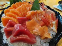三文鱼刺身北极贝-真剑日本料理·铁板烧(贵州路店)