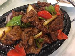 铁板牛肉-锦江中华村农家乐饭庄