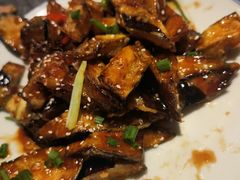 风味茄子-华盛园卷子王农家菜水库鱼
