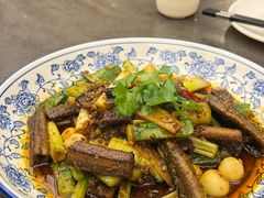 大蒜烧土鳝-芙蓉凰花园酒楼