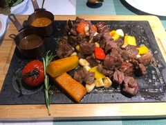 田园澳洲骰子牛肉-蜜桃花开·中西融合菜E&W(南长街店)