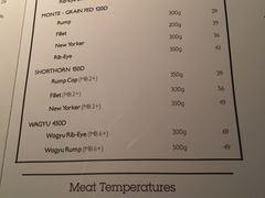 菜单-The Meat & Wine Co Southbank(南岸店)