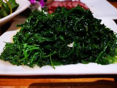 素炒灰挑菜-老滇山寨•云南特色菜•地方菜•民族风情歌舞表演(金碧店)