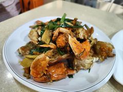 姜葱炒奄仔蟹-老字号蛇口德记烧腊饭店·海鲜加工