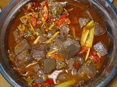 红烧羊血-野狗羊肉汤