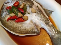 葱椒鲈鱼-绿茶餐厅(蓝色港湾店)