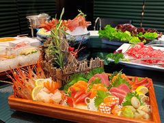 三文鱼拼北极贝-璞御·海鲜·雪花牛肉局(宾水西道店)