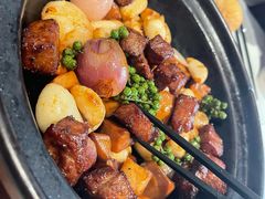 煎烹雪花牛肉-狮王府淮扬菜(老门东店)