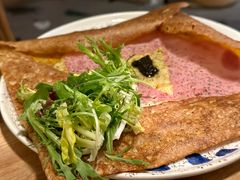 烟熏火腿鸡蛋荞麦可丽饼-salée