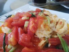 番茄炒蛋-撒拉人家.酸菜牦牛肉火锅