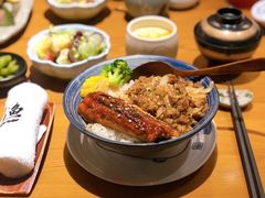 牛肉鳗蒲烧双拼丼-渔寿司·日本料理(艾尚天地店)