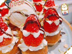 草莓忌廉华夫饼-BE BRIGHT KITCHEN(正佳广场店)