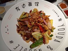 小脸大碗牛蛙干拌面-友达面馆(广州总店)
