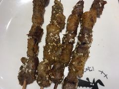 烤羔羊肉串-木屋烧烤(万德庄店)