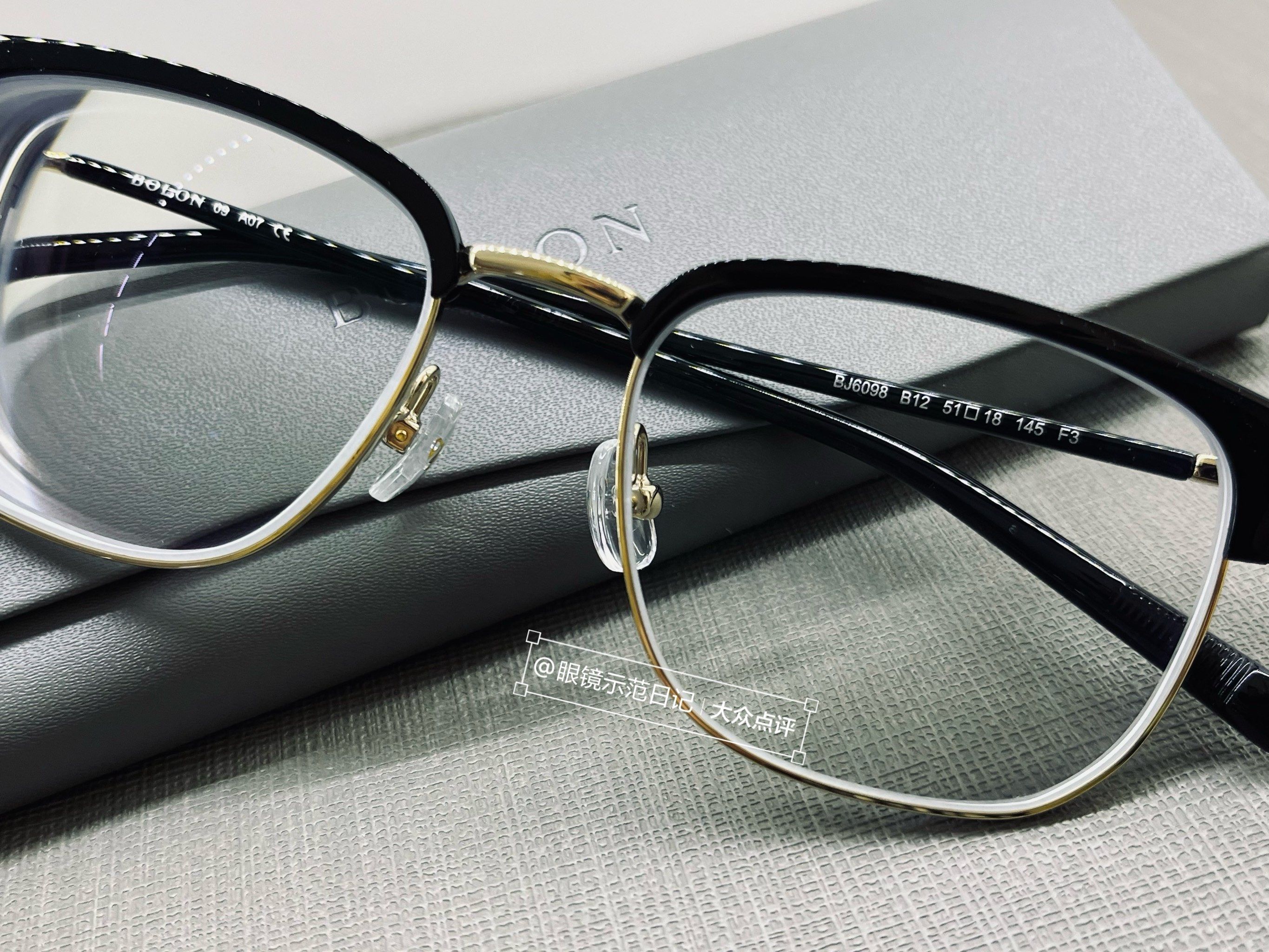 经典眉毛架 | 黑金色