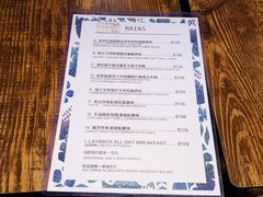 菜单-layback cafe & bar