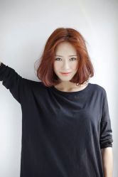 发型师 思龙 亚麻铜色Bob-阿三造型