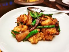 九层塔龙虾炒白茄-杭州西子湖四季酒店·金沙厅