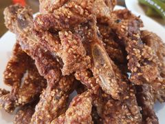 炸排骨-金鸡老字号砂锅口袋豆腐