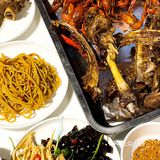 人均100不到|||自助烤全羊[调皮]我怕是要吃吐了