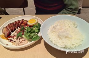 Braised BBQ Pork and Shredded Chicken Rice