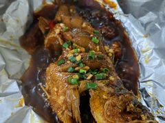 锡纸烧汁焗鲈鱼-肥姐美食(同福中路店)
