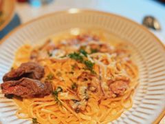 奶油培根蘑菇蛋黄意式细面-BAKER&SPICE(环贸店)