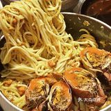 打卡新街口必吃美食[胜利]黄金蟹黄拌面 🦀