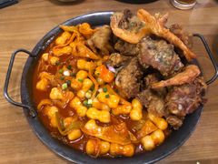炸鸡配奶油年糕-HOTISLAND海鸡岛·韩国料理(江南西店)
