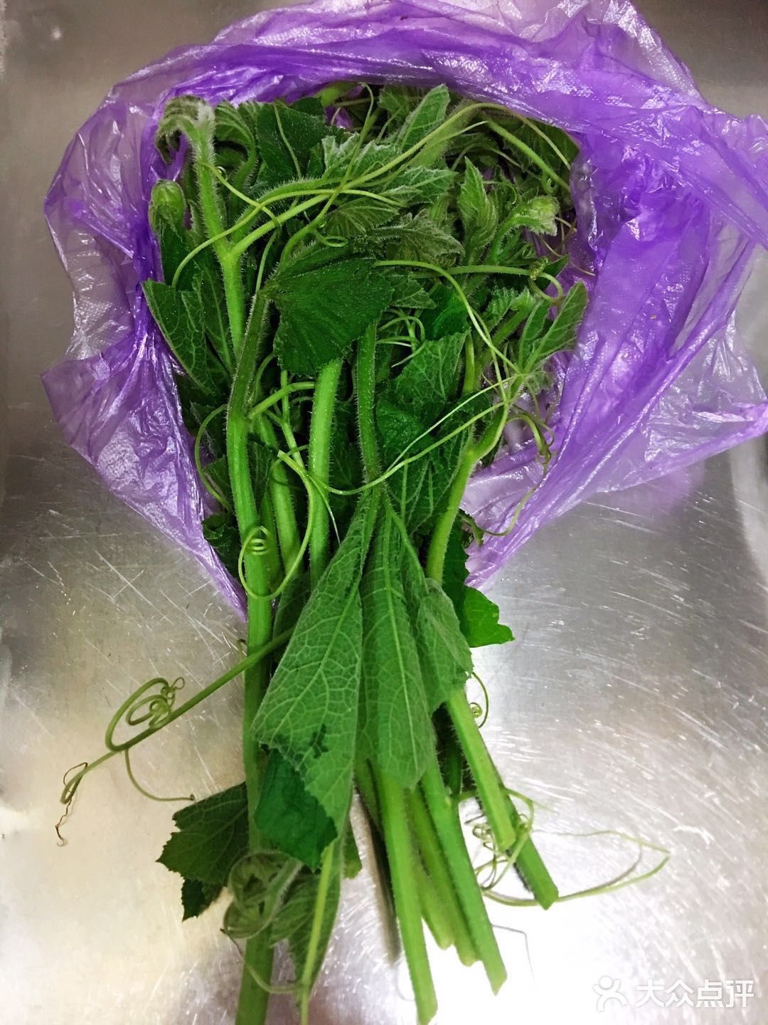好吃美味绿化你的视野的炒南瓜尖