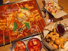 鱼饼火山炒年糕-包装马车·韩国料理·포장마차