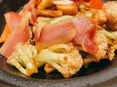腊肉有机花菜-老洋房花园饭店(绍兴路店)