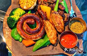 BBQ Seafood and Meat Grill Platter